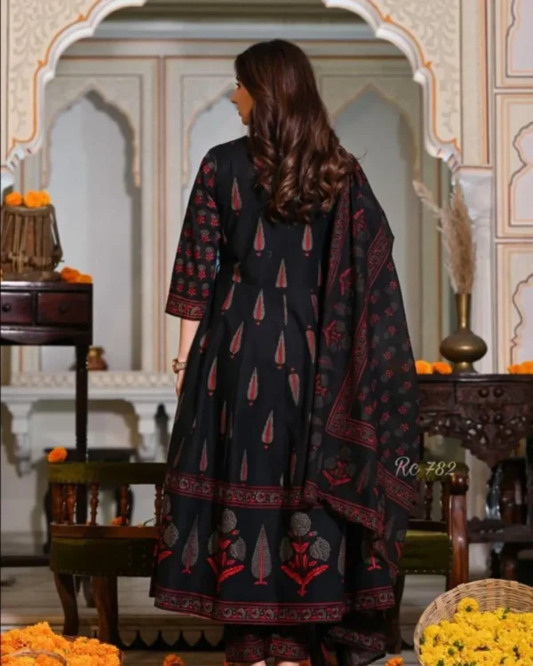 Black Angrakha Style Suit Set​
