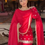 Red Sharara Suit Party Wear​