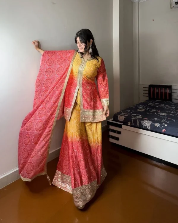 Multicolor Sharara Suit Party Wear​