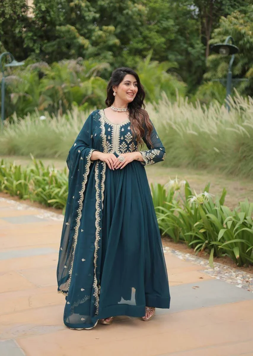 Wedding Wear Gown Suit Set