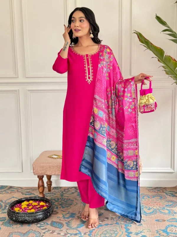 Rani Pink Suits Set For Women