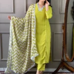 Lemon Viscose Suits Set For Women