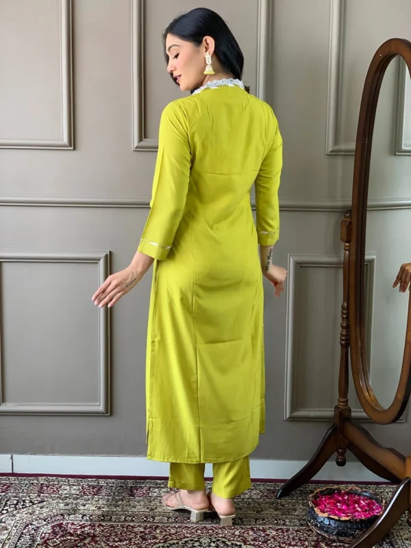 Lemon Viscose Suits Set For Women