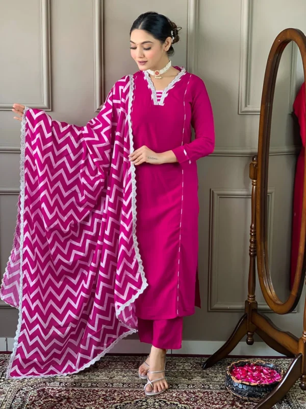 Rani Pink Suits Set For Women