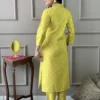 Yellow Chanderi Suit Set