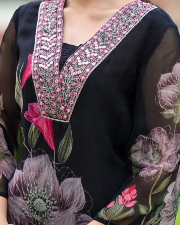 Black Georgette Suit Set