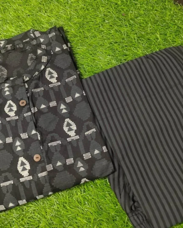Black Palazzo With Kurti Set​