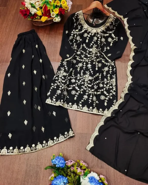 Black Georgette Suit Set 1