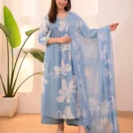 Cotton Floral Print Suit Set