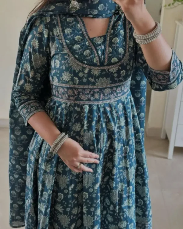 Cotton Printed Suit Set Front