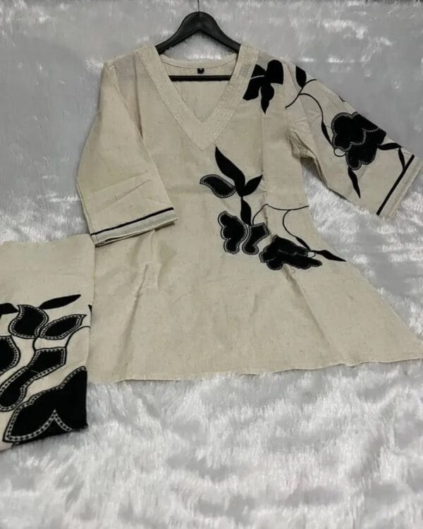 Embroidery White Cotton Cor-Ord Set 2