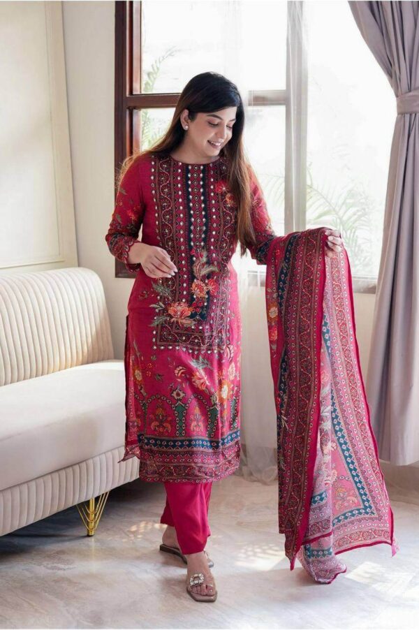 Party Wear Multicolored Suit Set