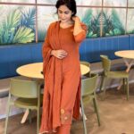 Cotton Brown Kurti Pant With Dupatta Set