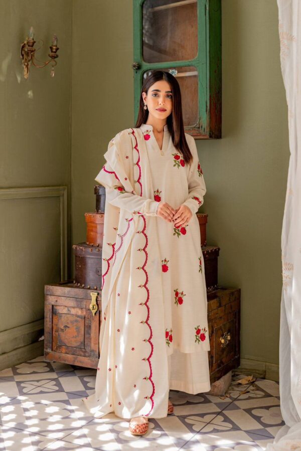 Off White Palazzo Salwar Suit Set