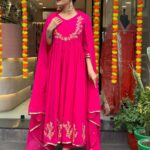 Party Wear Rani Pink Suit Set