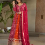Party Wear Rani Pink Suit Set
