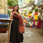 Black Printed Cotton Kurti Palazzo Set