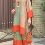 Multicolored Kurti Palazzo Set For Office Wear