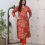 Block Print Cotton Kurti Pant Set