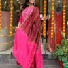 Party Wear Chinnon Pink Suit Set