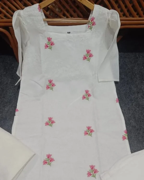 White Kota Doriya Suit Set