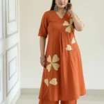 Block Print Cotton Kurti Pant Set
