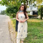 Off White Suit With Dupatta Set 1