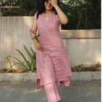 Sleeveless Straight Kurti Palazzo Set
