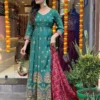 Party Wear Roman Silk Suit Set