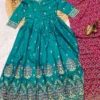 Party Wear Roman Silk Suit Set