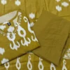 Cotton Printed Yellow Suit Set For Women