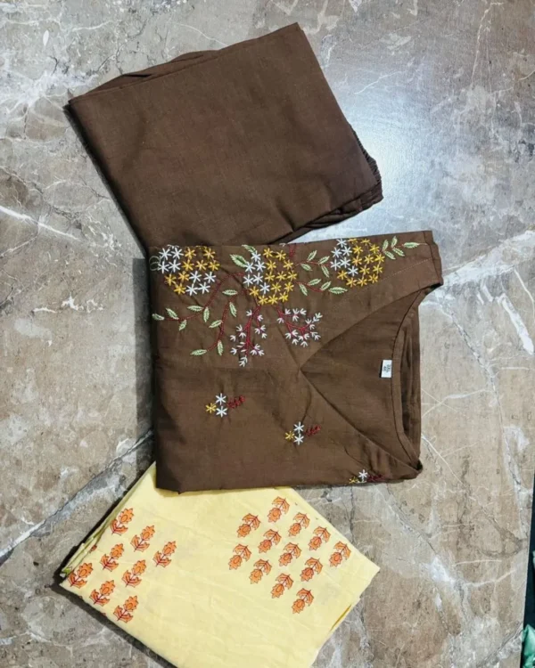 Flared Anarkali Cotton Suit Set 2