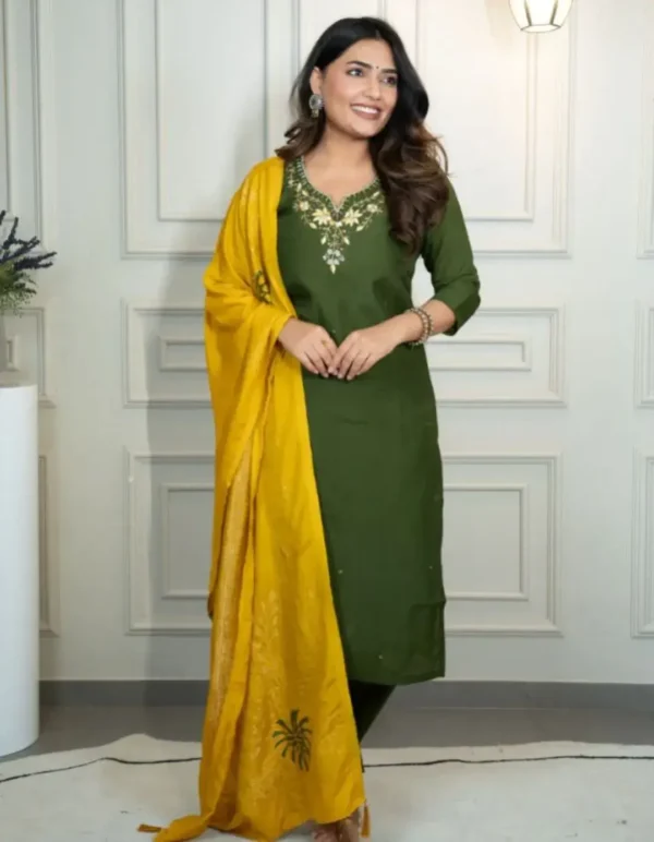 Roman Silk Party Wear Suit Set