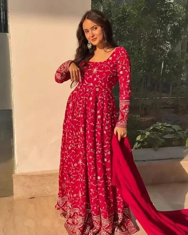 Rani Pink Party Wear Suit Set