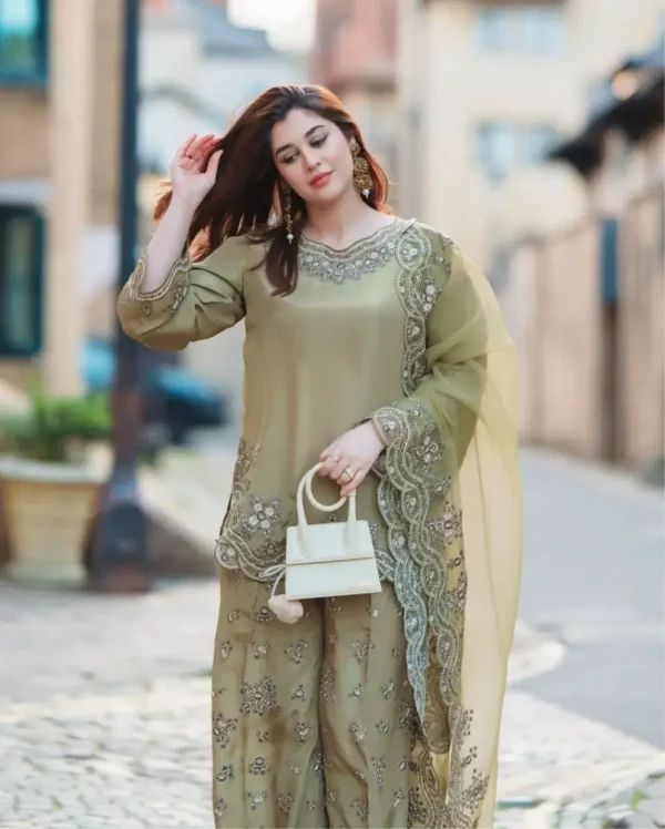 Party Wear Kurti Sharara Dupatta Set​