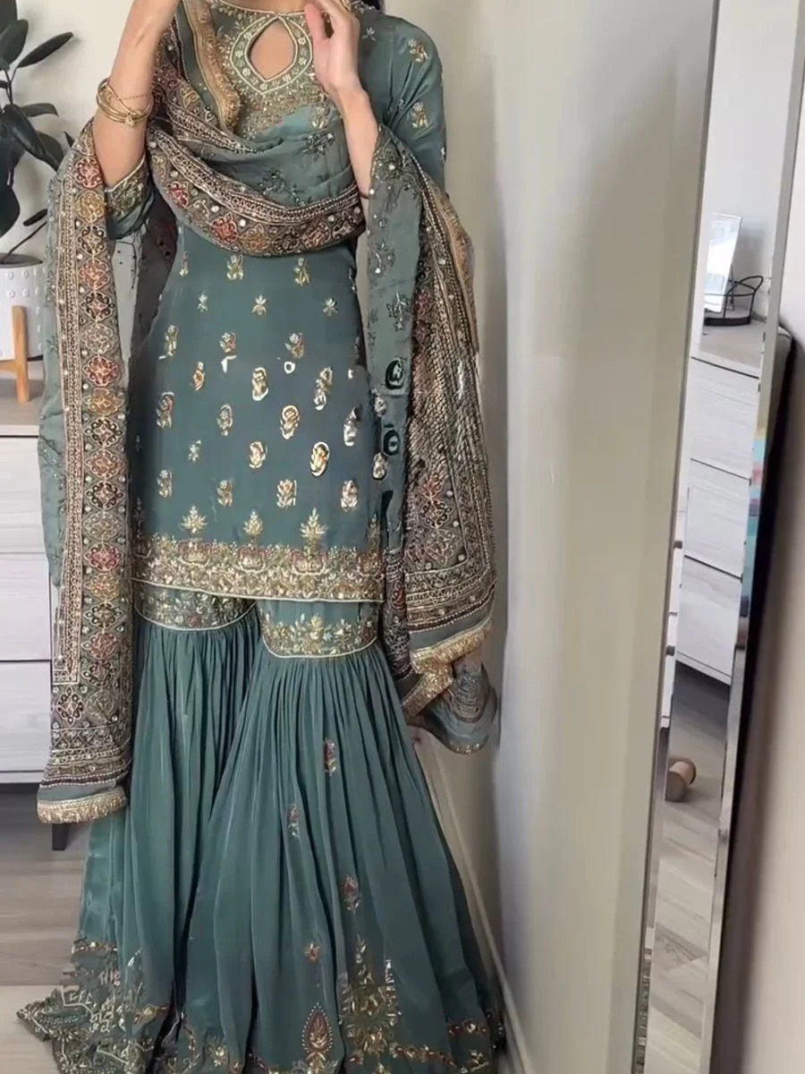 Sharara Gharara Dress Party Wear Suit Set