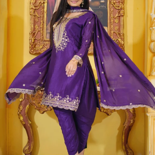 Dhoti Salwar Kurti Pant Dupatta Set