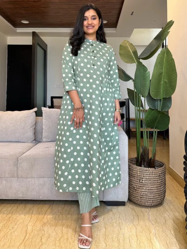 Cotton Printed Kurti Pant Dupatta Set