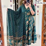Cotton Flared Anarkali Suit Set