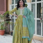 Pure Cotton Green Salwar Suit Set