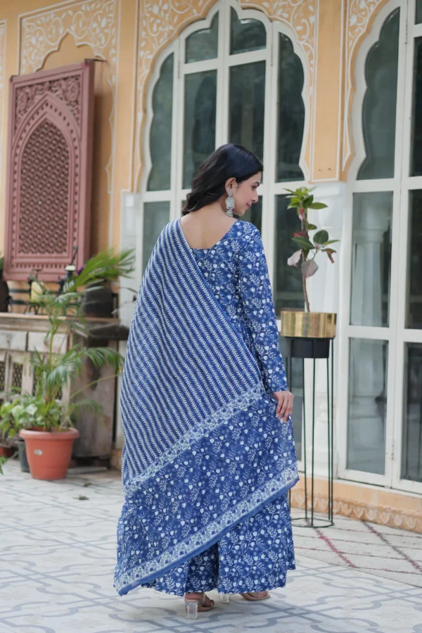 Printed Pure Cotton Salwar Suit Set