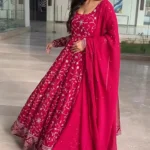 Rani Pink Party Wear Suit Set