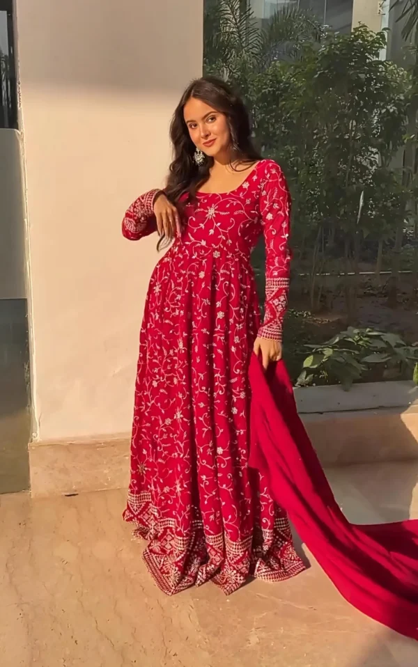 Rani Pink Party Wear Suit Set