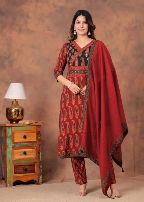 Jaipuri Print Cotton Suit Set ​