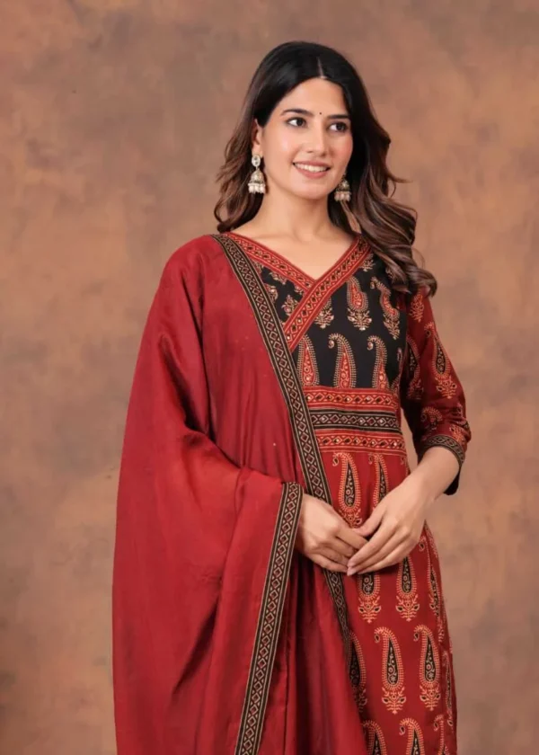 Jaipuri Print Cotton Suit Set ​