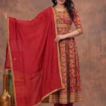 Anarkali Floral Print Salwar Suit Set