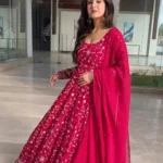 Rani Pink Party Wear Suit Set