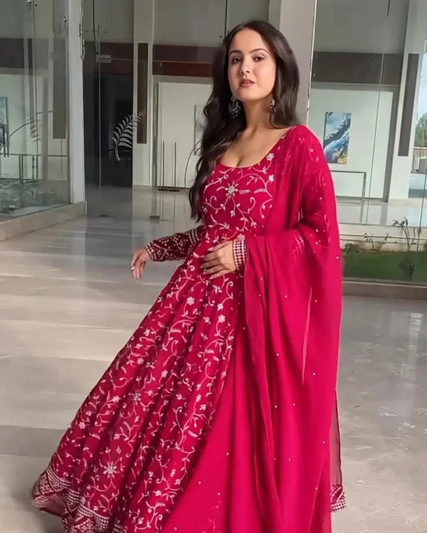 Rani Pink Party Wear Suit Set