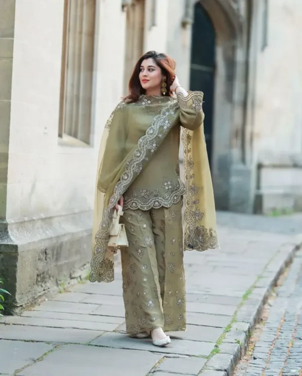 Party Wear Kurti Sharara Dupatta Set​