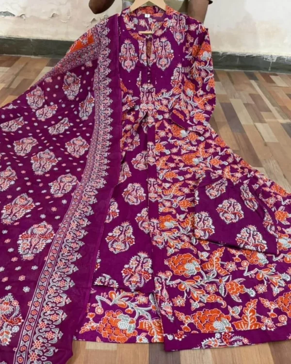 Sanganeri Print Cotton Suit Set
